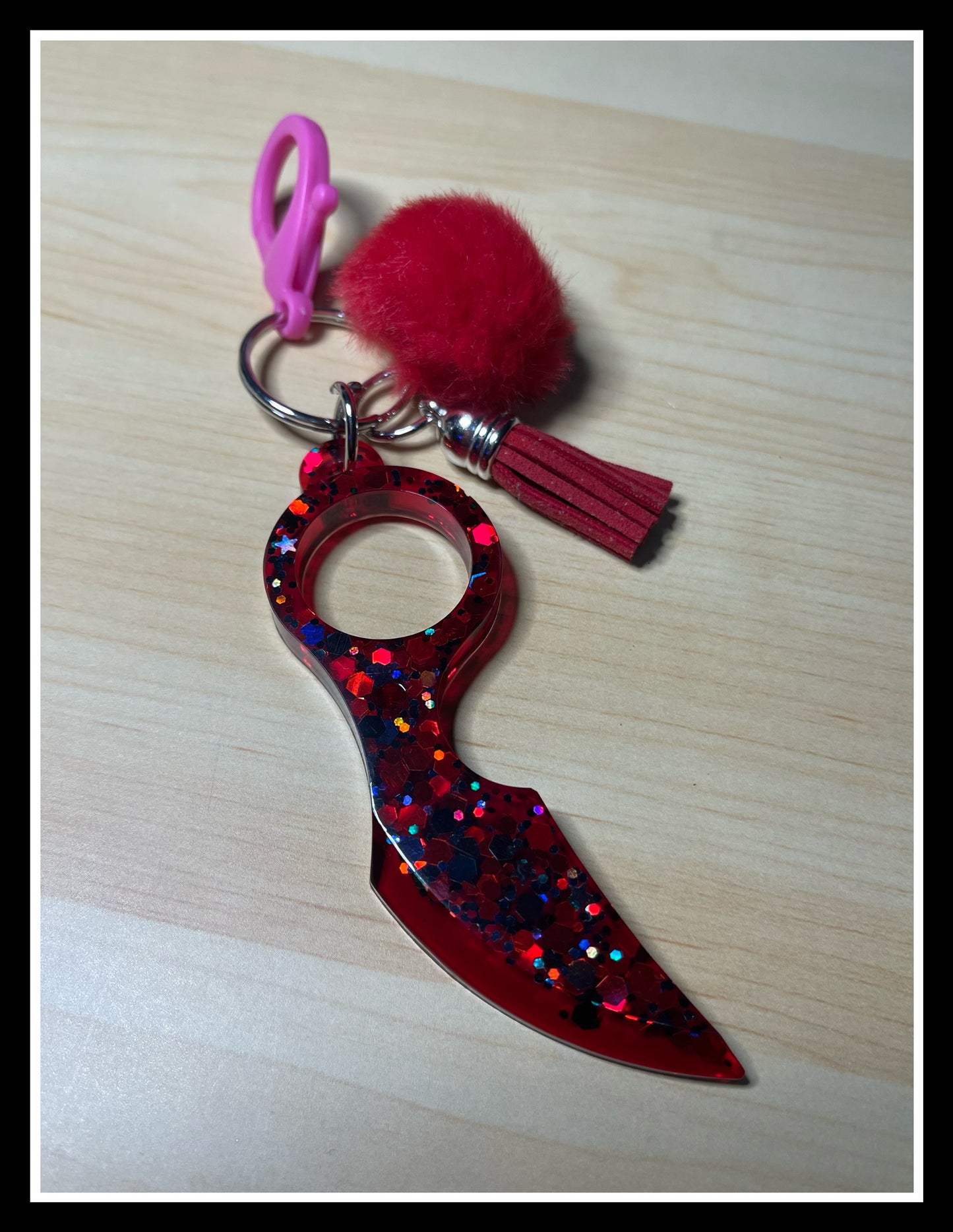 Curved Fairy Knife Keychain (Multiple Colors Available)