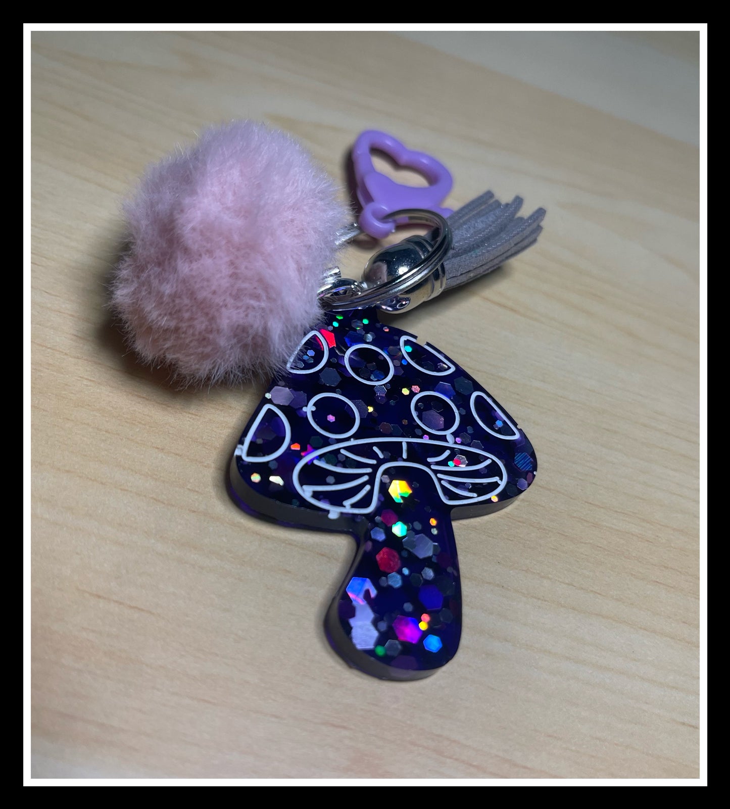 Mushroom Keychain (Multiple Colors Available)