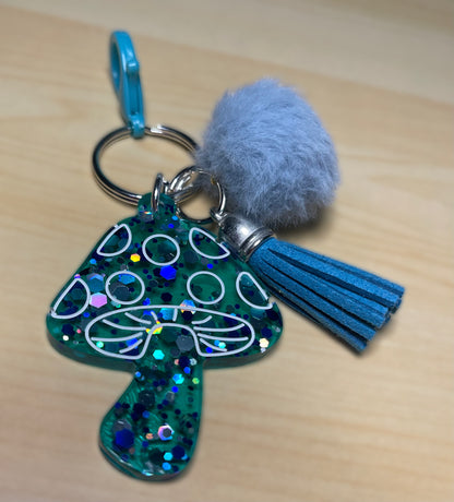 Mushroom Keychain (Multiple Colors Available)