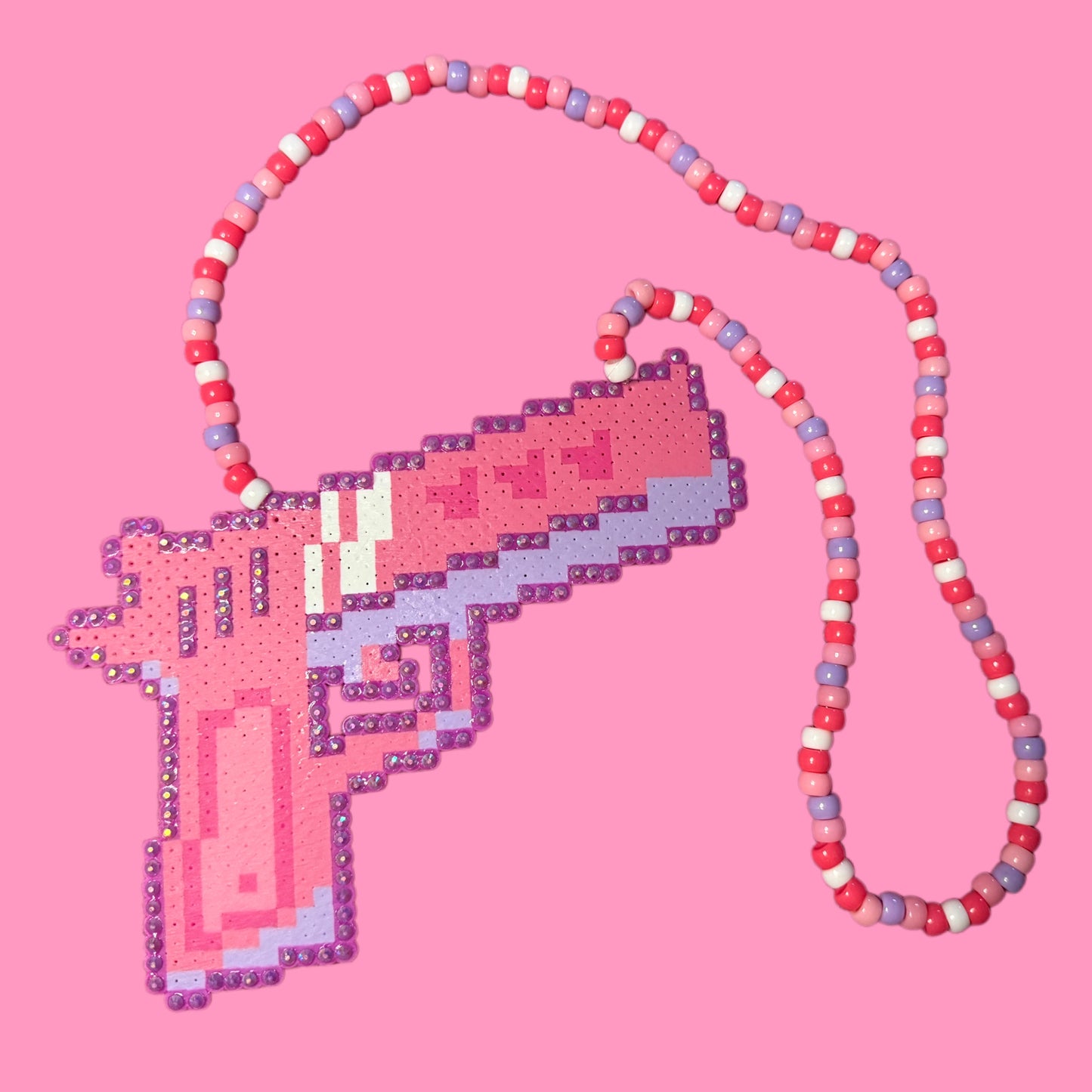 Bedazzled Pew Kandi Necklace