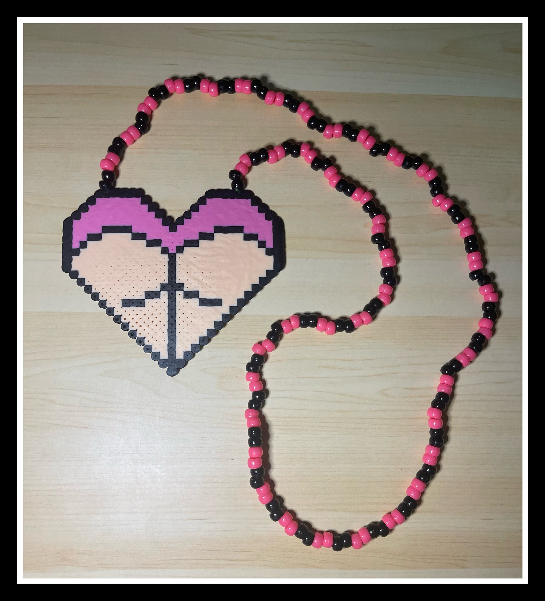 Heart Hands Custom Rave Perler Necklace - Kandies World