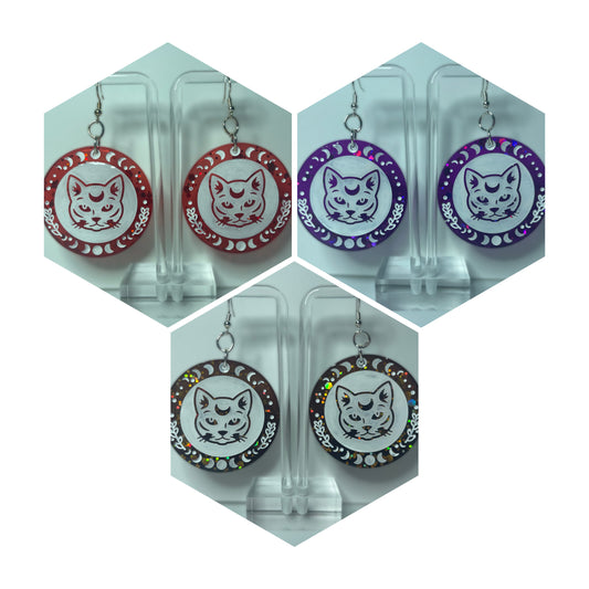 Cat Cult Earrings (Multiple Colors Available)