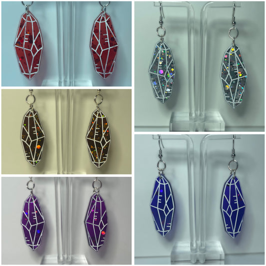 Crystal Earrings (Multiple Colors Available)