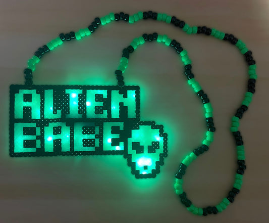 Alien Babe Kandi Necklace (Light’s Up!)