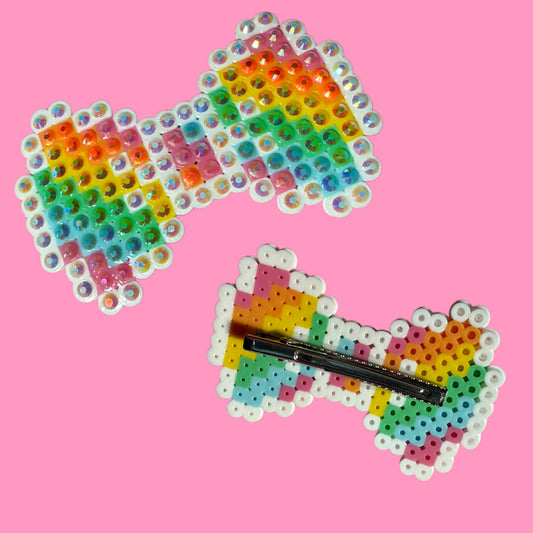 Bedazzled Rainbow Hair Clip