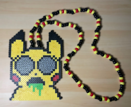 Trippin Pikachu Kandi Necklace