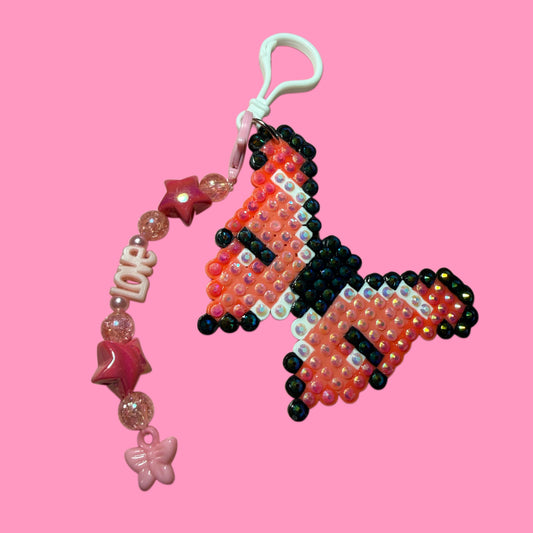 Bedazzled Butterfly Keychain