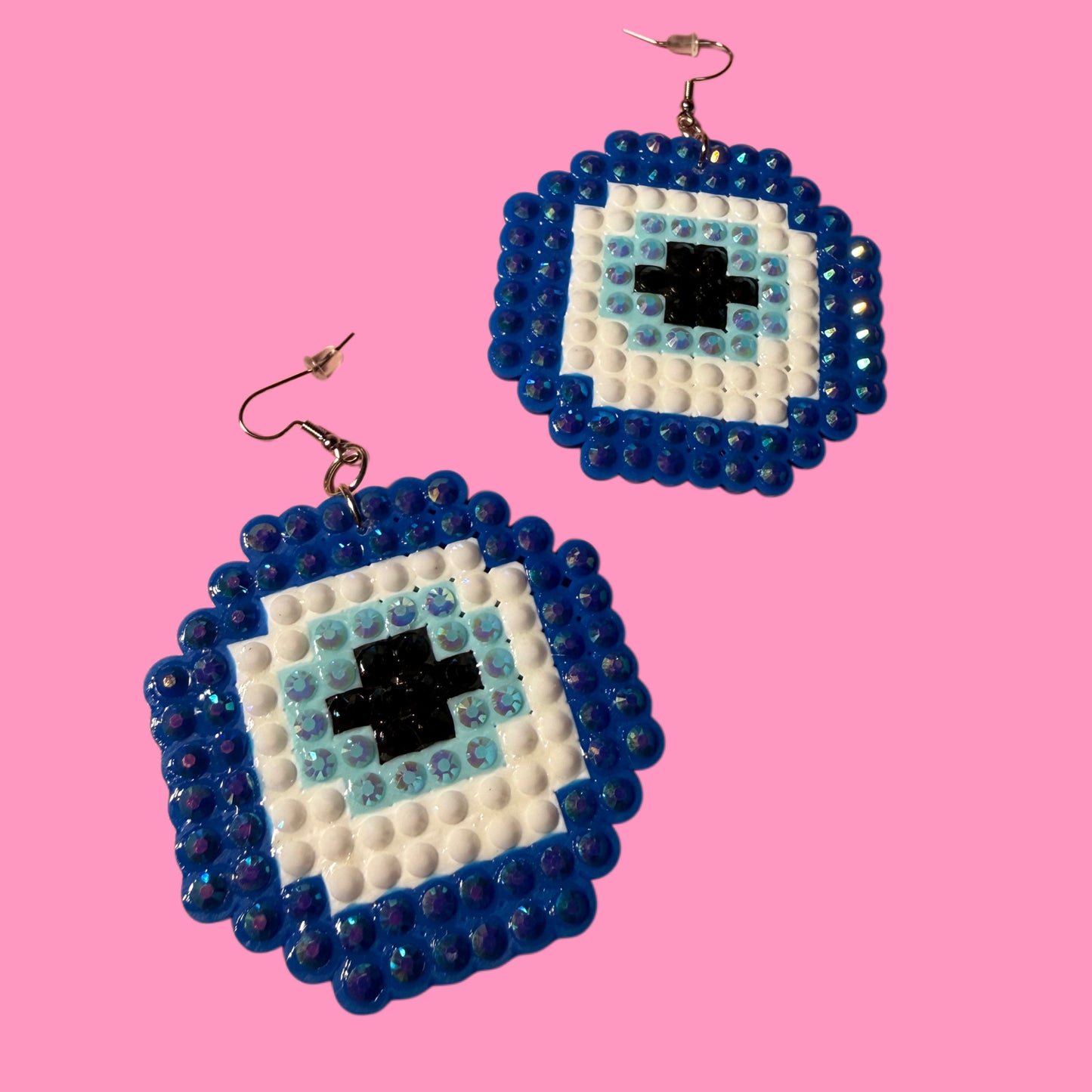 Bedazzled Evil Eye Earrings