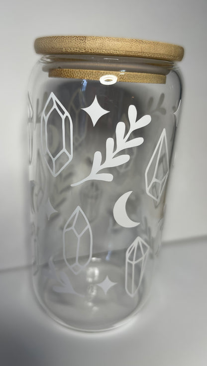 Crystal 16 OZ Glass Tumbler (Multiple Colors Available)