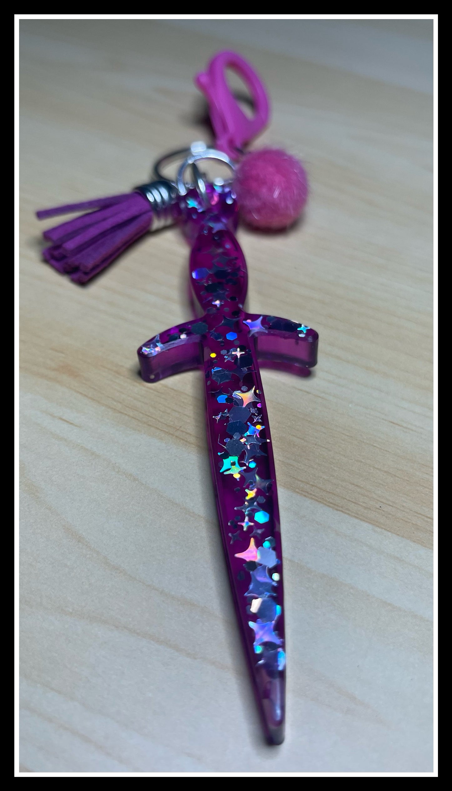 Wand/Sword Keychain (Small) (Multiple Colors Available)