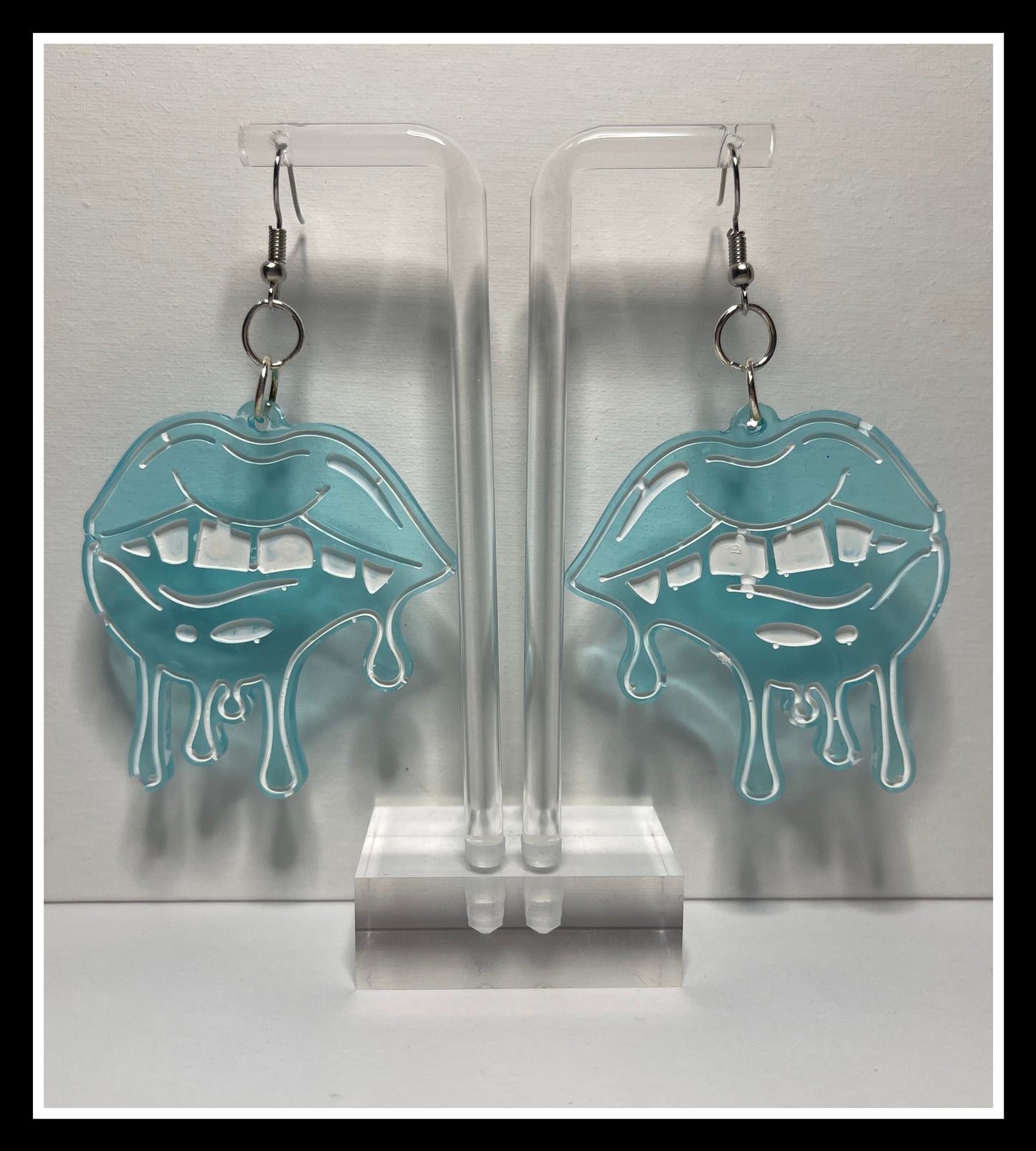 Drippy Mouth Earrings  (Multiple Colors Available)